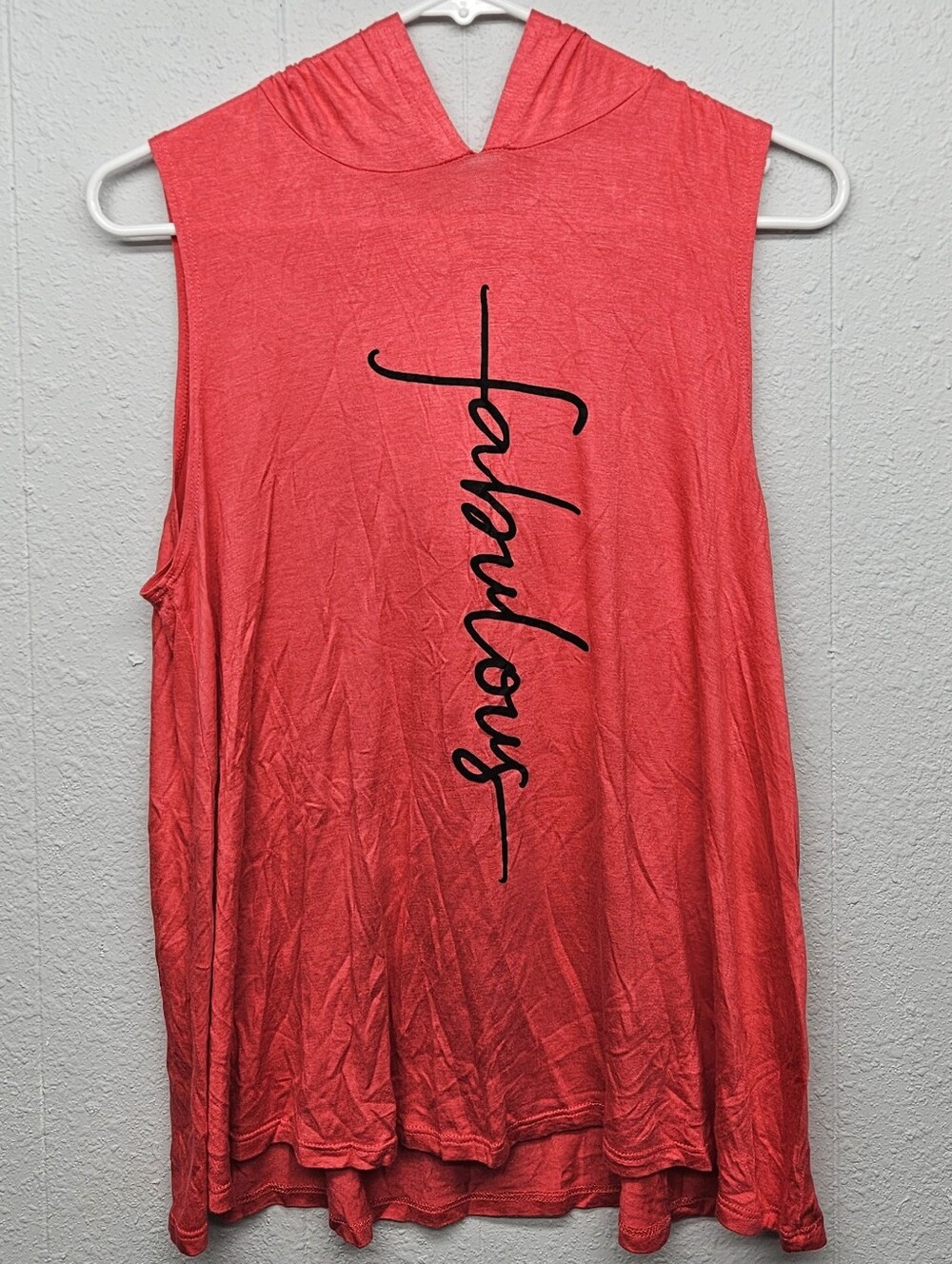 Vintage Color Bear Hooded Tank Top Womens M Gorpcore Loungewear Gym Soft Girl